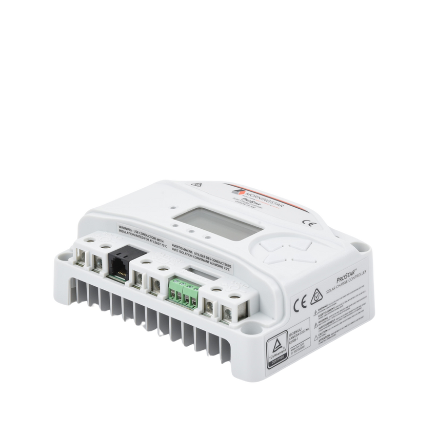 Controlador de carga y descarga 12-24 Vcc, 30 Amp
