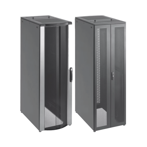 Gabinete de Telecomunicaciones ProLine FloTek PC, 600 mm de Ancho, 1000 mm de Profundidad, 42 UR, Color Negro