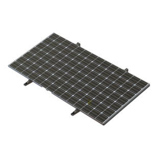 Montaje Para Piso de Concreto Para un Modulo Fotovoltaico  de 450 a 660W