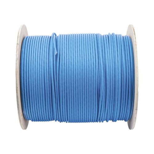 Bobina de Cable Blindado S/FTP de 4 Pares, Cat7, Inmune a Ruido e Interferencias, LSZH (Bajo Humo, Cero Halógenos), Color Azul, Bobina de 500 Metros (1640 Pies)