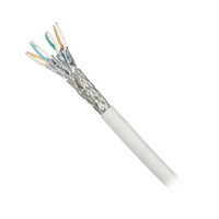Bobina de Cable Blindado S/FTP de 4 Pares, Cat7, Inmune a Ruido e Interferencias, LSZH (Bajo Humo, Cero Halógenos), Color Blanco, Bobina de 500 Metros (1640 Pies)
