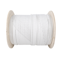 Bobina de Cable Blindado S/FTP de 4 Pares, Cat7, Inmune a Ruido e Interferencias, LSZH (Bajo Humo, Cero Halógenos), Color Blanco, Bobina de 500 Metros (1640 Pies)