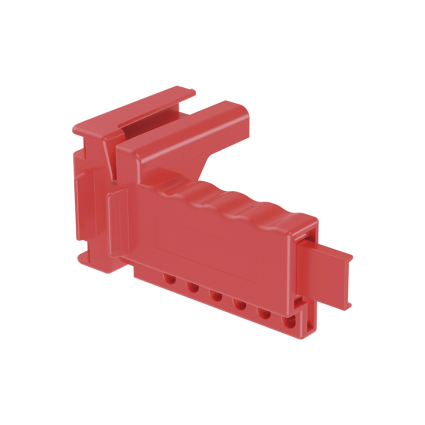 Dispositivo de Bloqueo LOTO para Válvulas de Bola, para Diámetros de Tubería de 1/4" a 1" y Longitud de Mango Hasta 7.5", Color Rojo