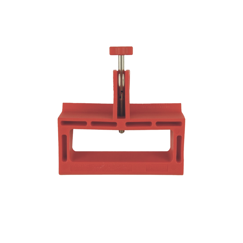 Bloqueador LOTO de Manija Grande para Disyuntores de Caja Moldeada, 2.24" (56.8m) Largo x 3.75" (95.2mm) Ancho. Color rojo