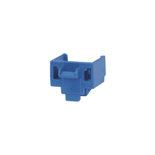 Kit de 10 Dispositivos para Bloquear Puertos Jack RJ45, Color Azul, Incluye Llave de Extracción