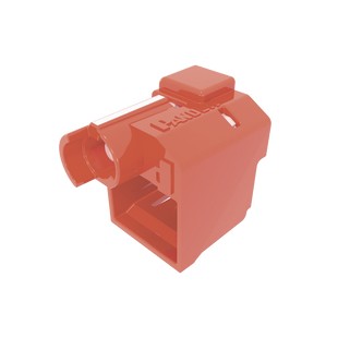 Kit de 10 Dispositivos Para Impedir Desconexión de Plug RJ45, Color Rojo, Incluye Herramienta para Instalar/Retirar
