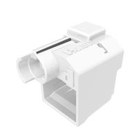 Kit de 10 Dispositivos Para Impedir Desconexión de Plug RJ45, Color Blanco, Incluye Herramienta para Instalar/Retirar