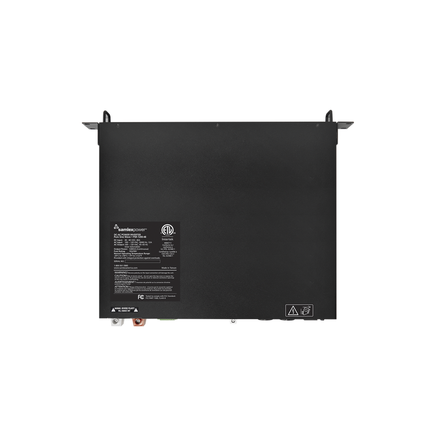 Inversor de corriente Onda Pura Montaje en rack 1200W, 48 Vcc- 120 VCA, 50/60 Hz
