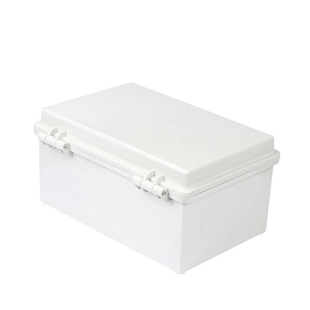 Gabinete de Plástico ABS, Uso en Intemperie IP66 (190 x 290 x 140 mm) cierre por broche Inoxidable y Permite Cerrado con Candado y Llave (Perno 5mm) No Incluido