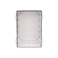 Gabinete Plástico ABS, Puerta Transparente, Uso en Intemperie IP66 (190 x 290 x 140 mm) cierre por Broche Inoxidable y Permite Cerrado con Candado y Llave (Perno 5mm) No Incluido