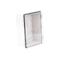 Gabinete Plástico ABS, Puerta Transparente, Uso en Intemperie IP66 (190 x 290 x 140 mm) cierre por Broche Inoxidable y Permite Cerrado con Candado y Llave (Perno 5mm) No Incluido