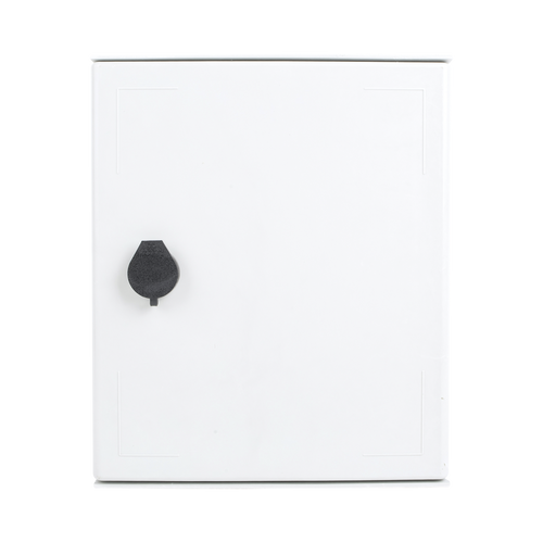 Gabinete de Poliéster IP65 Uso en Intemperie (250 x 300 x 140 mm) con Placa Trasera Interior de Plástico (Incluye Chapa y Llave).