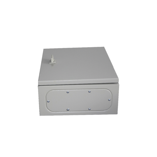 Gabinete de Acero IP66 Uso en Intemperie (250 x 300 x 150 mm) con Placa Trasera Interior Metálica y Compuerta Inferior Atornillable (Incluye Chapa y Llave T).