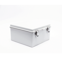 Gabinete de Plástico ABS, Uso en Intemperie ip66 (300 x 300 x 180 mm) Cierre por Broche Inoxidable y Permite Cerrado con Candado y Llave (Perno 5mm) No Incluido
