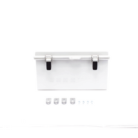 Gabinete de Plástico ABS, Uso en Intemperie ip66 (300 x 300 x 180 mm) Cierre por Broche Inoxidable y Permite Cerrado con Candado y Llave (Perno 5mm) No Incluido