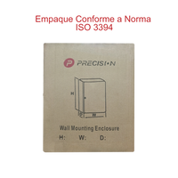 Gabinete de Acero IP66 Uso en Intemperie (300 x 400 x 200 mm) con Placa Trasera Interior de Metal y Compuerta Inferior Atornillable (Incluye Chapa y Llave T).