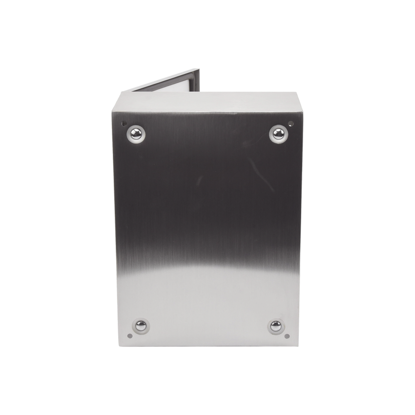 Gabinete de Acero Inoxidable IP66 Uso en Intemperie (300 x 400 x 200 mm) con Placa Interna Galvanizada.