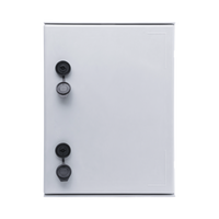 Gabinete de Poliéster IP65 Uso en Intemperie (300 x 400 x 200 mm) con Placa Trasera Interior de Plástico (Incluye Chapa y Llave).