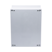 Gabinete de Poliéster IP65 Uso en Intemperie (300 x 400 x 200 mm) con Placa Trasera Interior de Plástico (Incluye Chapa y Llave).