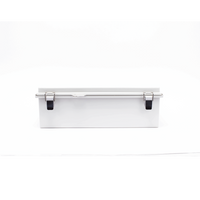 Gabinete de Plástico ABS, Uso en Intemperie IP66 (350 x 460 x 160 mm) Cierre por Broche Inoxidable y Permite Cerrado con Candado y Llave (Perno 5mm) No Incluido