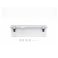 Gabinete de Plástico ABS, Uso en Intemperie IP66 (350 x 460 x 160 mm) Cierre por Broche Inoxidable y Permite Cerrado con Candado y Llave (Perno 5mm) No Incluido