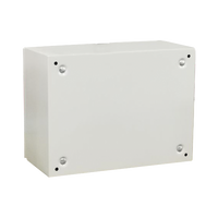 Gabinete de Acero IP66 Uso en Intemperie (400 x 300 x 300 mm) con Placa Trasera Interior Metálica y Compuerta Inferior Atornillable (Incluye Chapa y Llave T). Ideal para Centros de Carga y Tableros de Control.