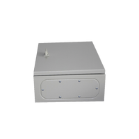 Gabinete de Acero IP66 Uso en Intemperie (400 x 400 x 200 mm) con Placa Trasera Interior de Metal y Compuerta Inferior Atornillable (Incluye Chapa y Llave T).