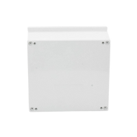 Gabinete de Poliéster IP65 Uso en Intemperie (400 x 400 x 200 mm) con Placa Trasera Interior de Plástico (Incluye Chapa y Llave).