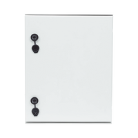 Gabinete de Poliéster IP65 Uso en Intemperie (400 x 500 x 200 mm) con Placa Trasera Interior de Plástico (Incluye Chapa y Llave).