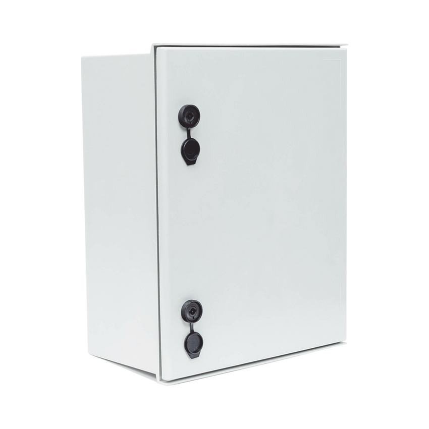 Gabinete de Poliéster IP65 Uso en Intemperie (400 x 500 x 200 mm) con Placa Trasera Interior de Plástico (Incluye Chapa y Llave).