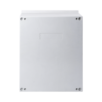 Gabinete de Poliéster IP65 Puerta Transparente, Uso en Intemperie (400 x 500 x 200 mm) con Placa Trasera Interior de Plástico (Incluye Chapa y Llave).
