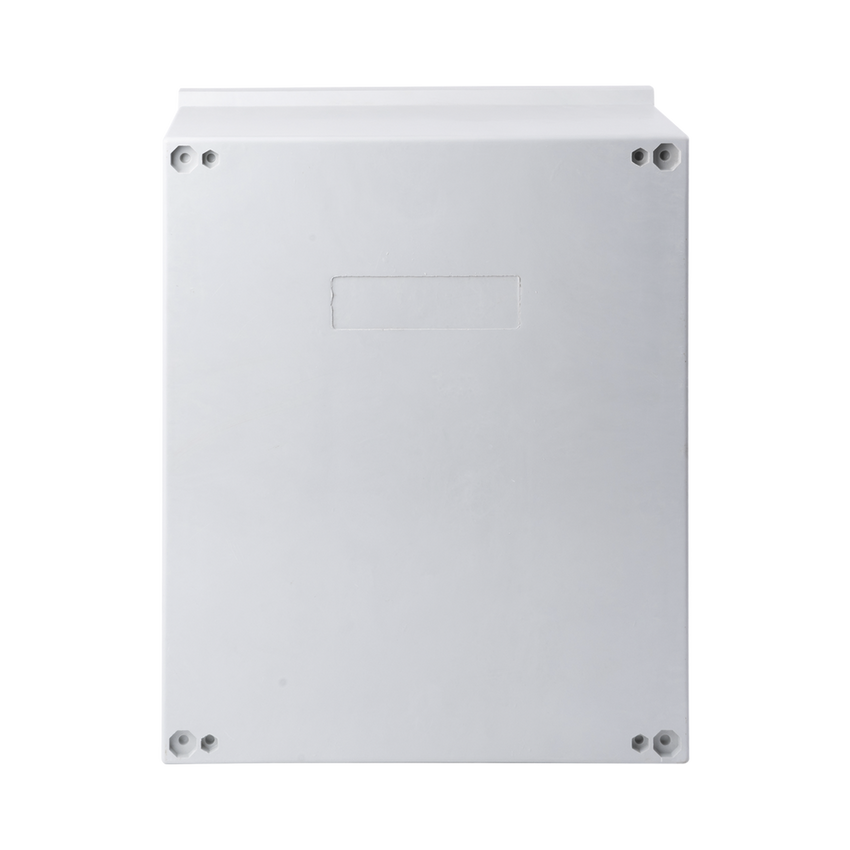Gabinete de Poliéster IP65 Puerta Transparente, Uso en Intemperie (400 x 500 x 200 mm) con Placa Trasera Interior de Plástico (Incluye Chapa y Llave).