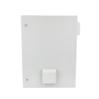 Gabinete Ventilado de Acero IP55 Uso en Exterior (400 x 600 x 250 mm) con Placa Trasera Interior Metálica y Compuerta Inferior Atornillable. Incluye Ventilador, Ventilas, filtros, Chapas y Llave T.