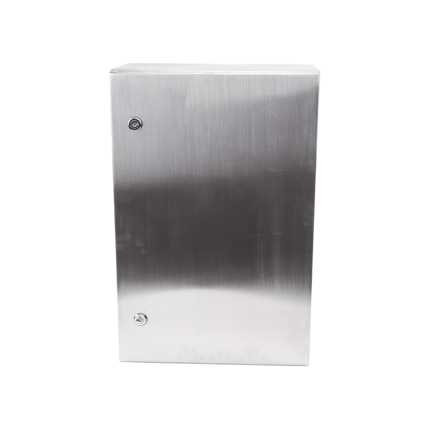 Gabinete de Acero Inoxidable IP66 Uso en Intemperie (400 x 600 x 250 mm) con Placa Interna Galvanizada.