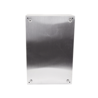 Gabinete de Acero Inoxidable IP66 Uso en Intemperie (400 x 600 x 250 mm) con Placa Interna Galvanizada.