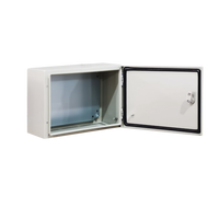 Gabinete de Acero IP66 Uso en Intemperie (500 x 300 x 300 mm) con Placa Trasera Interior Metálica y Compuerta Inferior Atornillable (Incluye Chapa y Llave T). Ideal para Centros de Carga y Tableros de Control