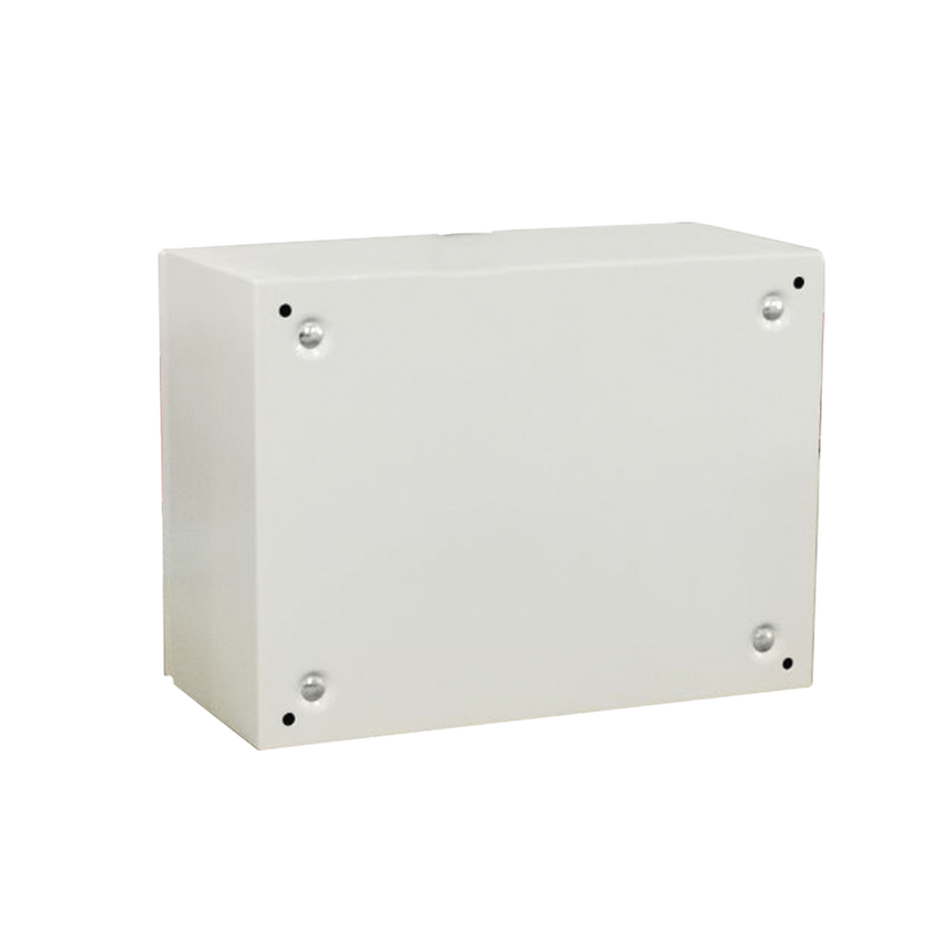 Gabinete de Acero IP66 Uso en Intemperie (500 x 300 x 300 mm) con Placa Trasera Interior Metálica y Compuerta Inferior Atornillable (Incluye Chapa y Llave T). Ideal para Centros de Carga y Tableros de Control