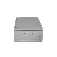 Gabinete de Acero IP66 Uso en Intemperie (500 x 700 x 250 mm) con Placa Trasera Interior Metálica y Compuerta Inferior Atornillable (Incluye Chapa y Llave T).