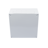 Gabinete de Acero IP66 Uso en Intemperie (600 x 600 x 300 mm) con Placa Trasera Interior Metálica y Compuerta Inferior Atornillable (Incluye Chapa y Llave T).