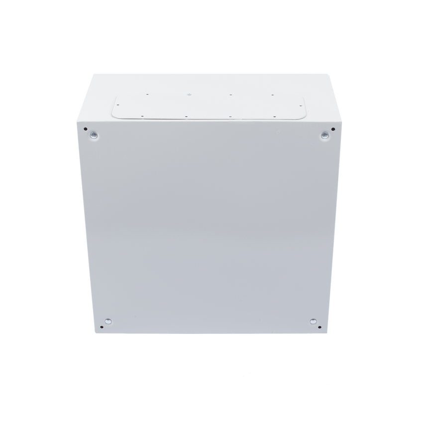 Gabinete de Acero IP66 Uso en Intemperie (600 x 600 x 300 mm) con Placa Trasera Interior Metálica y Compuerta Inferior Atornillable (Incluye Chapa y Llave T).