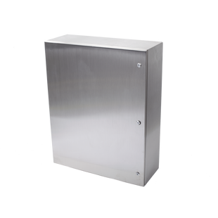 Gabinete de Acero Inoxidable IP66 Uso en Intemperie (800 x 1000 x 300 mm) con Placa Interna Galvanizada.