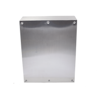 Gabinete de Acero Inoxidable IP66 Uso en Intemperie (800 x 1000 x 300 mm) con Placa Interna Galvanizada.