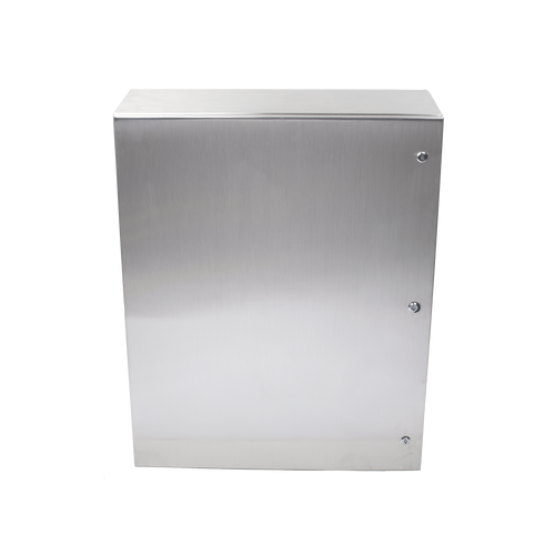 Gabinete de Acero Inoxidable IP66 Uso en Intemperie (800 x 1000 x 300 mm) con Placa Interna Galvanizada.