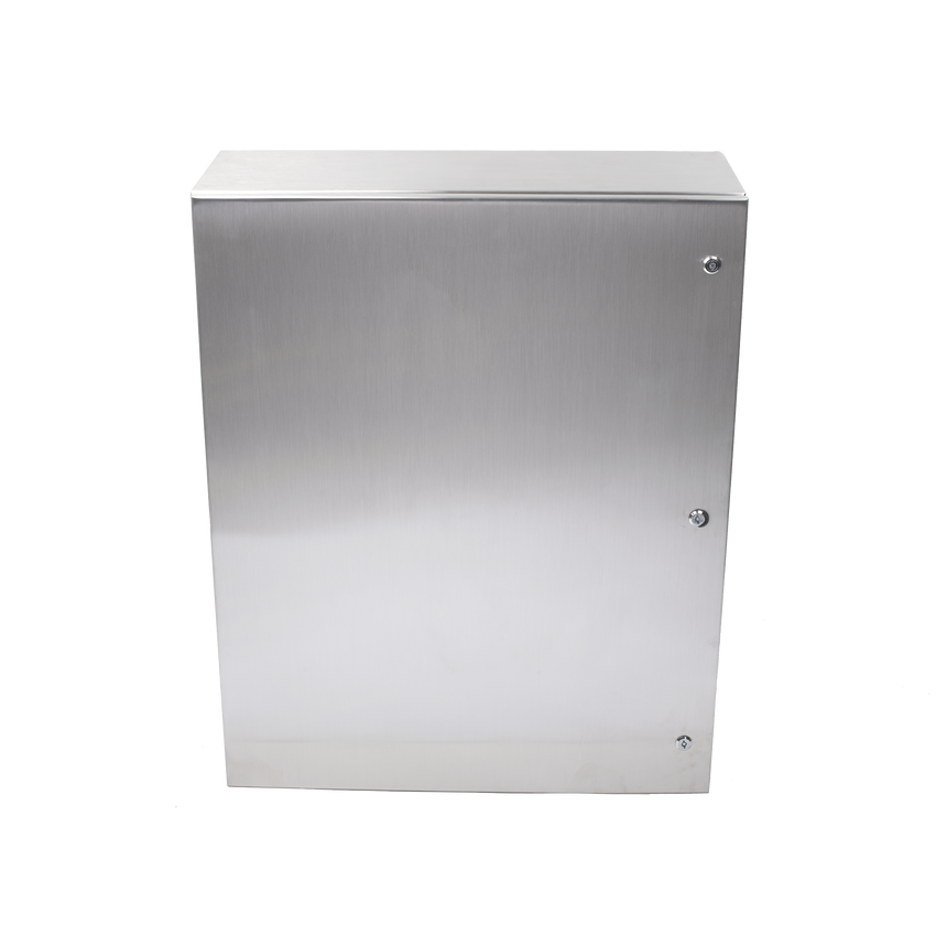 Gabinete de Acero Inoxidable IP66 Uso en Intemperie (800 x 1000 x 300 mm) con Placa Interna Galvanizada.