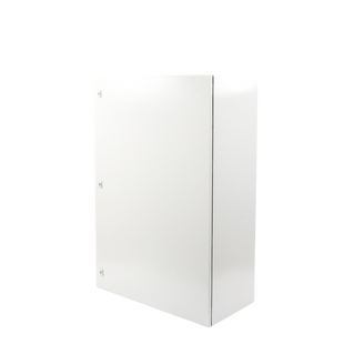 Gabinete de Acero IP66 Uso en Intemperie (800 x 1200 x 400 mm) con Placa Trasera Interior Metálica y Compuerta Inferior Atornillable (Incluye Chapa y Llave).