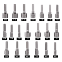 Juego de 208 Puntas para Taladro Entrada Hexagonal 1/4". Incluye Estuche.