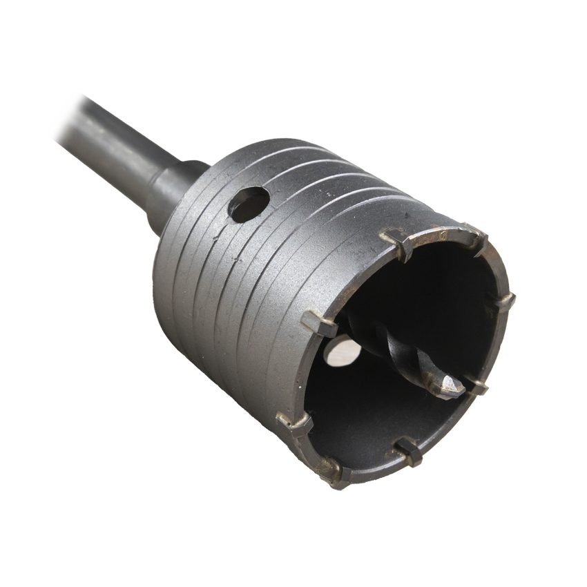 Broca Pasamuros SDS, Sacabocado para Concreto de 65mm con Extensión de 220mm