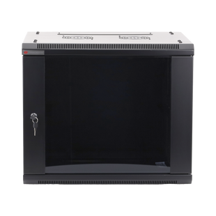 Gabinete PRECISION, Con Puerta de Cristal Templado, de 19in, 9UR, 450mm de Profundidad, Color Negro