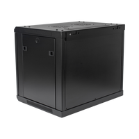 Gabinete PRECISION, Con Puerta Perforada, de 19in, 9UR, 450mm de Profundidad, Color Negro