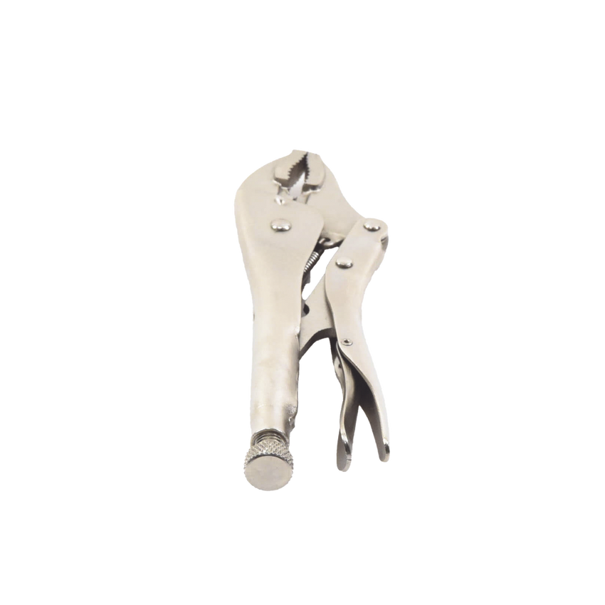 Pinza Perra Ajustable de Presión de 10”. Quijada Curva con Corta Alambre. Acero CR-V